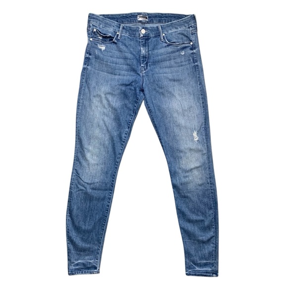 MOTHER Women's Skinny Jeans - Blue - Picture 2 of 11